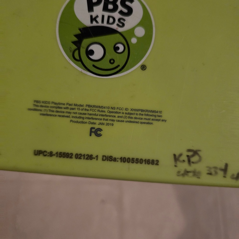 PBS KIDS Playtime Pad PBKRWM5410 Kids Tablet Green For Parts Repair 2019 - Picture 5 of 6